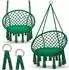 tillvex Hängesessel mit Kissen, grün, 200kg, Indoor & Outdoor (TVHS07)