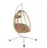 hjh Living COCOVA Outdoor Hängesessel mit Gestell, weiß/beige (992001)