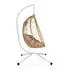 hjh Living COCOVA Outdoor Hängesessel mit Gestell, weiß/beige (992001)