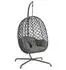 Avestar Hängesessel Eiform Rattan mit Kissen, für Innen & Außen (QBW001)