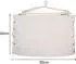 LuxusKollektion Hängesessel Outdoor Baumwolle mit 2 Kissen, beige, 80x126cm, 100kg
