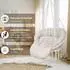 LuxusKollektion Hängesessel Makramee mit Kissen, Baumwolle, Indoor/Outdoor, bis 150kg, beige