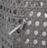Home Deluxe Twin Rattan Hängesessel ohne Gestell grau