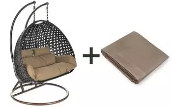Home Deluxe Twin Polyrattan braun