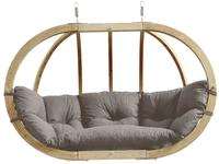 Mehrpersonen H&auml;ngesessel Globo Royal Chair Taupe Inkl. Sitzkissen Und Zwei