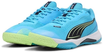 Puma Solarstrike III Hallenschuhe 03 luminous blue club navy fizzy apple