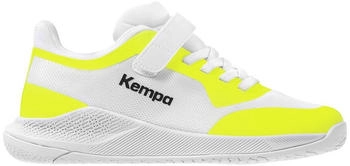Kempa Kourtfly Handballschuhe Kinder weiß fluo gelb
