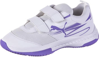 Puma Varion II V Jr Indoor Court Shoe weiß lavendel
