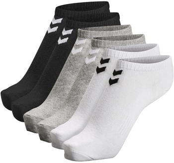 Hummel 6er-Pack Socken Hmlchevron Erwachsene grau schwarz weiß