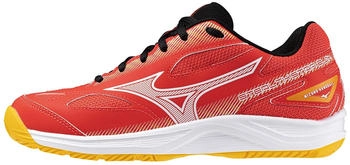 Mizuno Stealth Star Jnr Schuhe weiß pfirsichparfait halogenblau