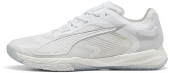 Puma Accelerate NITRO SQD 4 Handballschuhe wei&szlig; silber