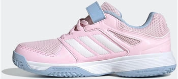 Adidas Speedcourt Indoor Shoes Kids clear pink/cloud white/glow blue