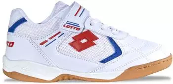 Lotto Indoor Shoe with Non-Marking Sole white/red