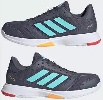 Adidas Ligra Indoor Kids aurora onix/flash aqua/semi lucid red