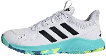 Adidas Court Flight Indoor cloud white/core black/flash aqua