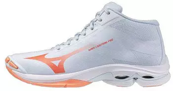 Mizuno Wave Lightning Pro Mid Women (V1GC2665) blue finch/lava orange/flaming