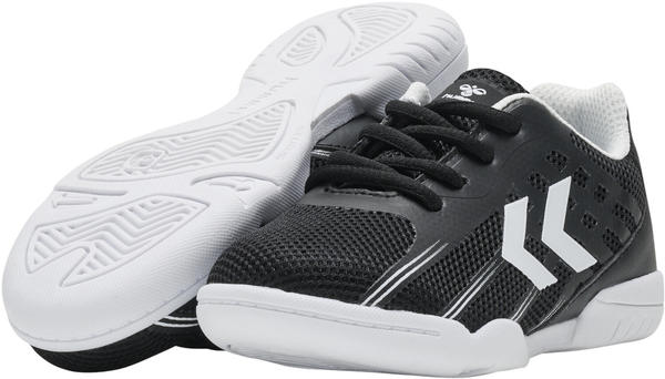 Hummel ROOT ELITE II JR LC - Scarpe Bambino Sportive Nero, Allacciatura, Suola Non Macchiante