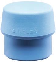 Schonhammerkopf SIMPLEX Kopf-D.80mm TPE-soft blau weich HALDER