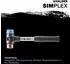 Halder SIMPLEX-Schonhammer Fiberglasstiel Ø30mm TPE-soft/Kupfer (3714.030)