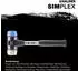 Halder SIMPLEX-Schonhammer Fiberglasstiel Ø30mm TPE-soft/Nylon (3718.030)