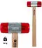 Dönges Kunststoffhammer rückschlagfrei Ø40mm, Eschenstiel, rot (23-137040-0)