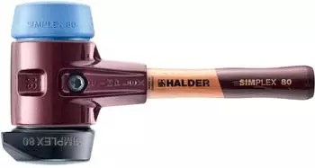 Halder SIMPLEX-Schonhammer Gummikomposition Tempergussgeh&auml;use D=80mm (3012.282)