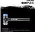 Halder SIMPLEX-Schonhammer Fiberglasstiel, Ø 40mm, TPE-soft (3719.040)