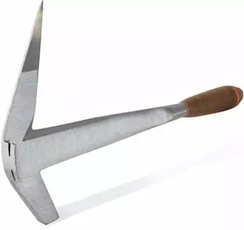 EDMA Franz&ouml;sischer Schieferhammer f&uuml;r Linksh&auml;nder, handgeschmiedet, Ledergriff (38255)