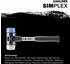 Halder SIMPLEX-Schonhammer Fiberglasstiel Ø40mm TPE-soft/Nylon (3718.040)