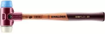 Halder SIMPLEX-Schonhammer TPE-soft/Nylon Holzstiel &Oslash;30mm (3018030)