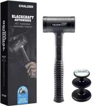 Halder BLACKCRAFT-Aktionsbox KFZ Schonhammer &Oslash;60mm mit Magnethalter (3379s004)