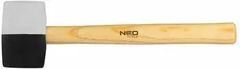 Neo Tools Gummihammer 450g, 58mm, Holzgriff (25-067)