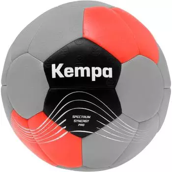 Kempa Spectrum Synergy Pro, Erwachsene Handballball, gris Froid/Rouge Chaud, 3