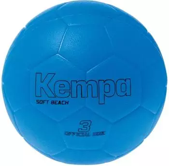 Kempa Soft Beach - geeignet für den Einsatz auf Sand griffige Balloberfläche geringe Verletzungsgefahr Fluo blau, 3