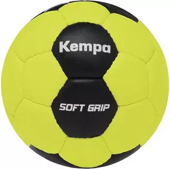 Kempa Soft Grip Trainingsball für Methodik Trainingsball für Kinder geringes Verletzungsrisiko, Fluo gelb/schwarz