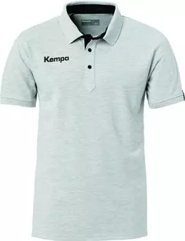 Kempa Prime Polo Shirt Kids Grau Schwarz