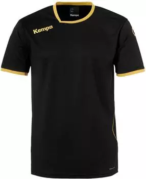 Kempa Curve Trikot T-Shirt Kids Schwarz Gold