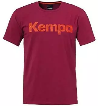 Kempa Graphic T-Shirt Kids Dunkelrot