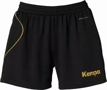 Kempa Curve Short Hose kurz Damen Schwarz Gold