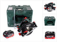 Metabo KS 18 LTX 57 Akku Handkreiss&auml;ge 18 V 165 mm + 1x Akku 8,0 Ah + metaBOX...