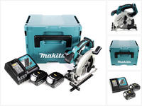 Makita - Dss 611 Rfj Akku Handkreiss&auml;ge 18 V 165 Mm + 2x Akku 3,0 Ah + Ladeger&auml;t +