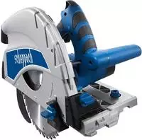 Scheppach Tauchs&auml;ge "PL75" inkl. 1400mm Schiene & Zubeh&ouml;rset blau