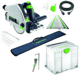 Festool TS 55 REBQ Plus FS + Tasche Hebelzwinge Splitterschutz