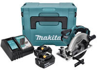 Makita DSS 611 RGJ Akku Handkreiss&auml;ge 18 V 165 mm + 2x Akku 6,0 Ah + Ladeger&auml;t +