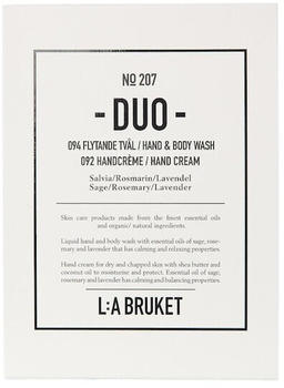L:A Bruket 207 Duo Liquid Soap & Hand Cream (2 x 190ml)