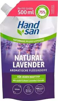 Handsan Flüssigseife Natural Lavender Nachfüllbeutel (500ml)