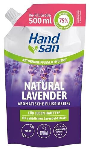 Handsan Flüssigseife Natural Lavender Nachfüllbeutel (500ml)