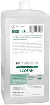 Physioderm Ecosan Hautreinigung Euro-Spender-Flasche 10 x 1 L