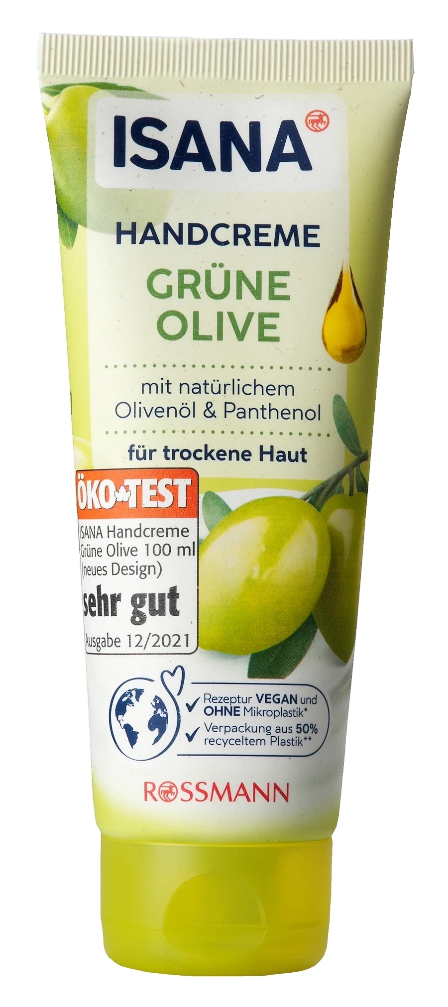 Rossmann Isana Handcreme Gr&uuml;ne Olive