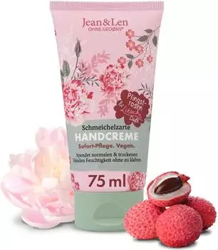 Jean & Len Pfingstrose & Litschi vegan Handcreme 75ml